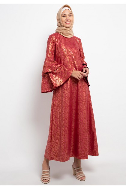 slim fit dress slacks Red Glitter Modest Prom Dress Muslim Formal Evening Dress Fashion Dres –  Simplepromdress main image 1